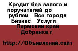 Кредит без залога и поручителей до 300.000 рублей - Все города Бизнес » Услуги   . Пермский край,Добрянка г.